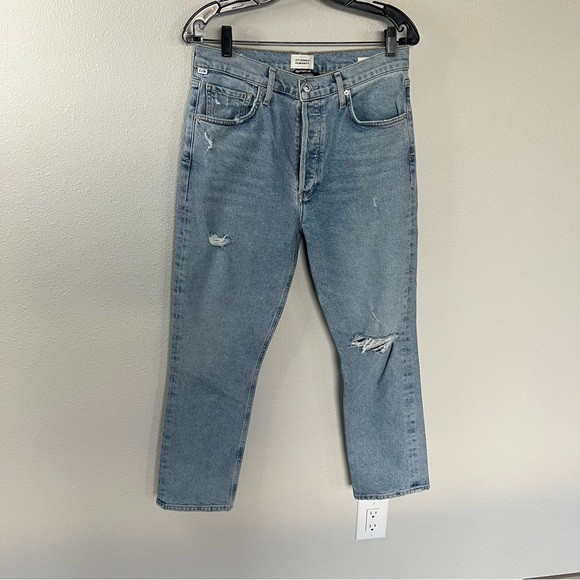 Citizens of Humanity Jolene Cropped Straight Leg Jeans Blue Jay Denim Women’s 29 - Picture 2 of 13